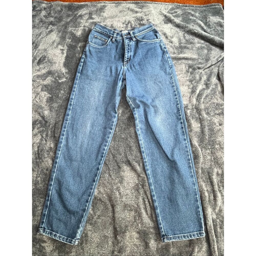 Vintage Cherokee High Rise Mom Jeans Women’s Size 4 Regular Blue Denim - Picture 1 of 8
